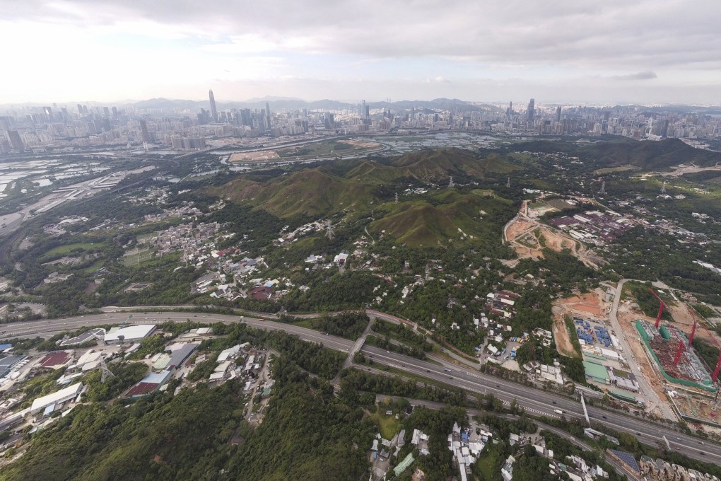 A general view of the northern area of the New Territories from Kwun Tung. Carrie Lam’s policy address proposed  to turn the northern New Territories into an engine of growth and home to 2.5 million people. Photo: Martin Chan