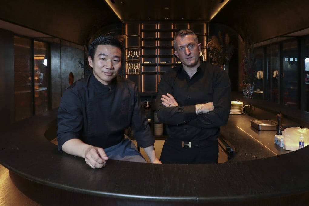 Executive chef Simon So (left) and Olivier Elzer at Clarence restaurant, in Central. Elzer created Clarence to present a lighter version of French food. Photo: Xiaomei Chen
