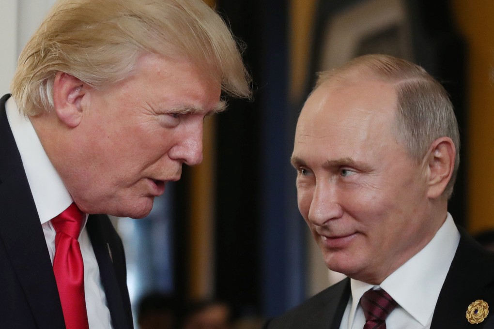 Donald Trump, then US president, and Russia’s President Vladimir Putin in 2017. File photo: AFP