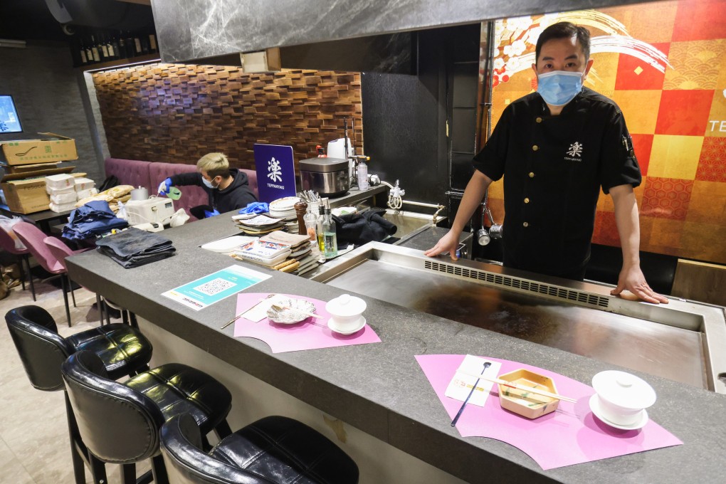 Cheng Wai-lok runs a Japanese Teppanyaki restaurant in Jordan, Kowloon. Photo: May Tse