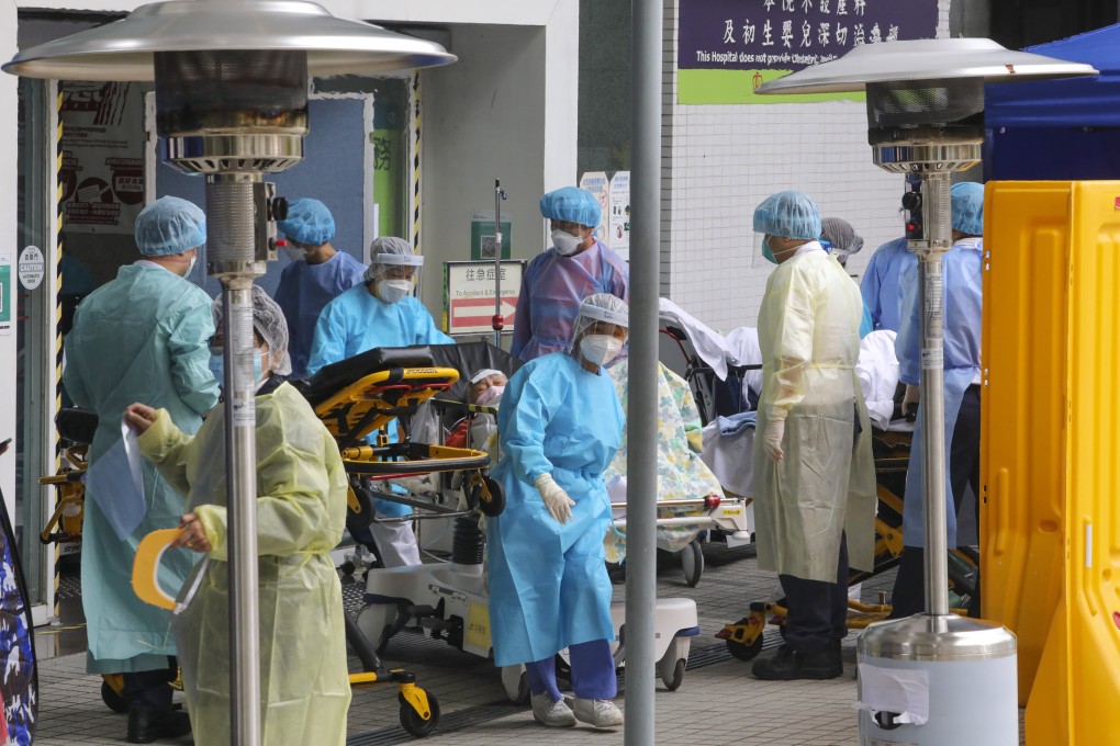 Hong Kong hospitals have been overwhelmed by the recent surge in coronavirus cases. Photo: Jelly Tse