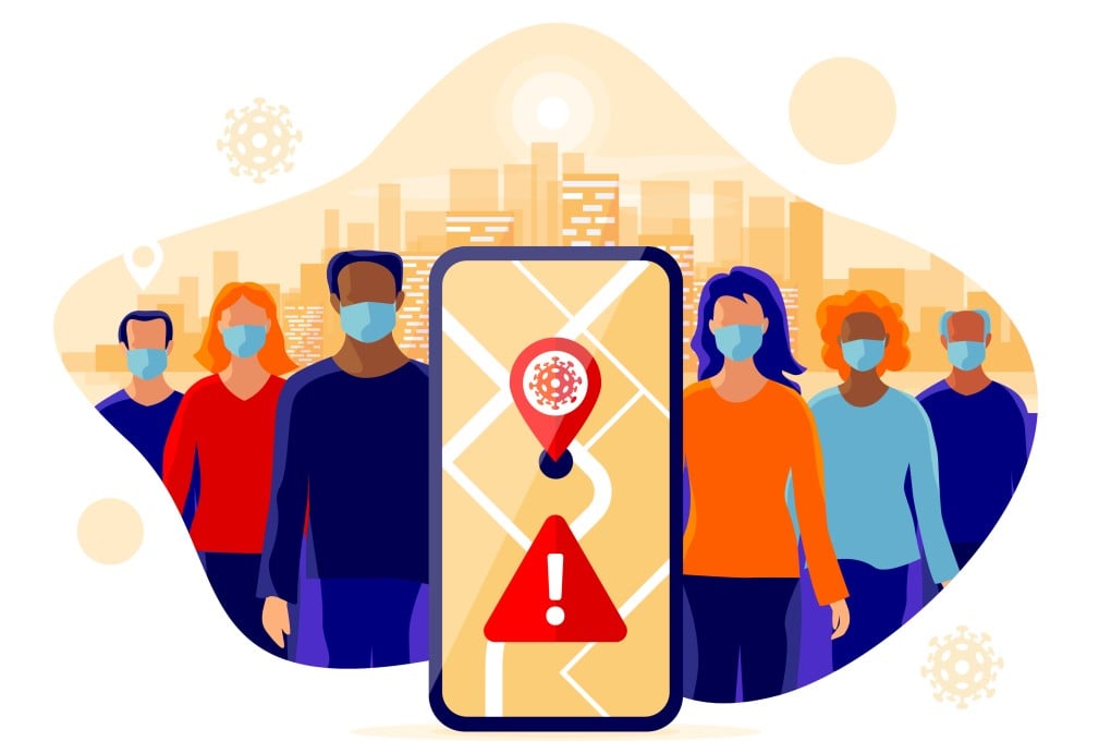 Covid-19 tracking and contact-tracing apps have become essential for many people to have on their smartphones to safely carry on outside their homes. Illustration: Shutterstock