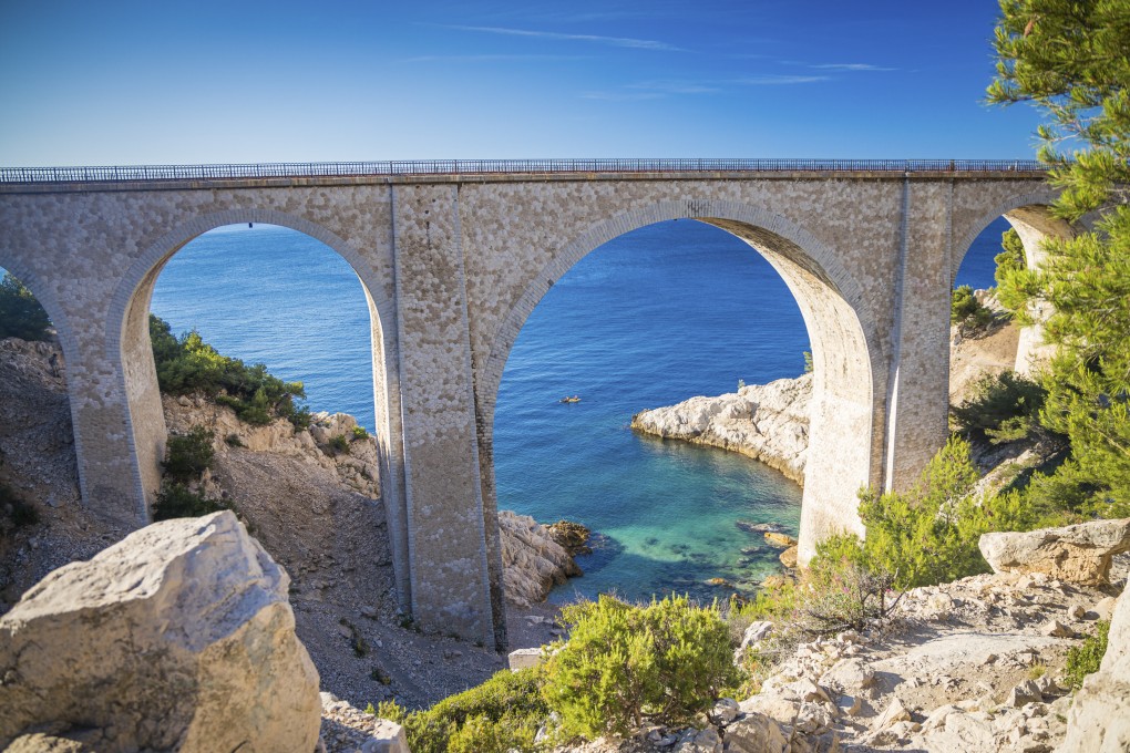 A railway viaduct on the Blue Coast near Marseilles in southern France, one of Peter Neville-Hadley’s stops on a journey around Europe by Eurail pass - 45 years after his first Eurail trip. Photo: Shutterstock