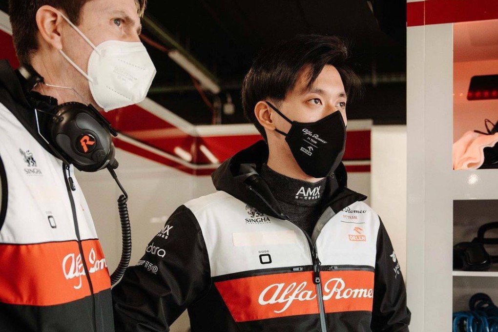 Alfa Romeo’s Zhou Guanyu looks on at F1 pre-season testing in Barcelona. Photo: Instagram/@guanyuzhou24