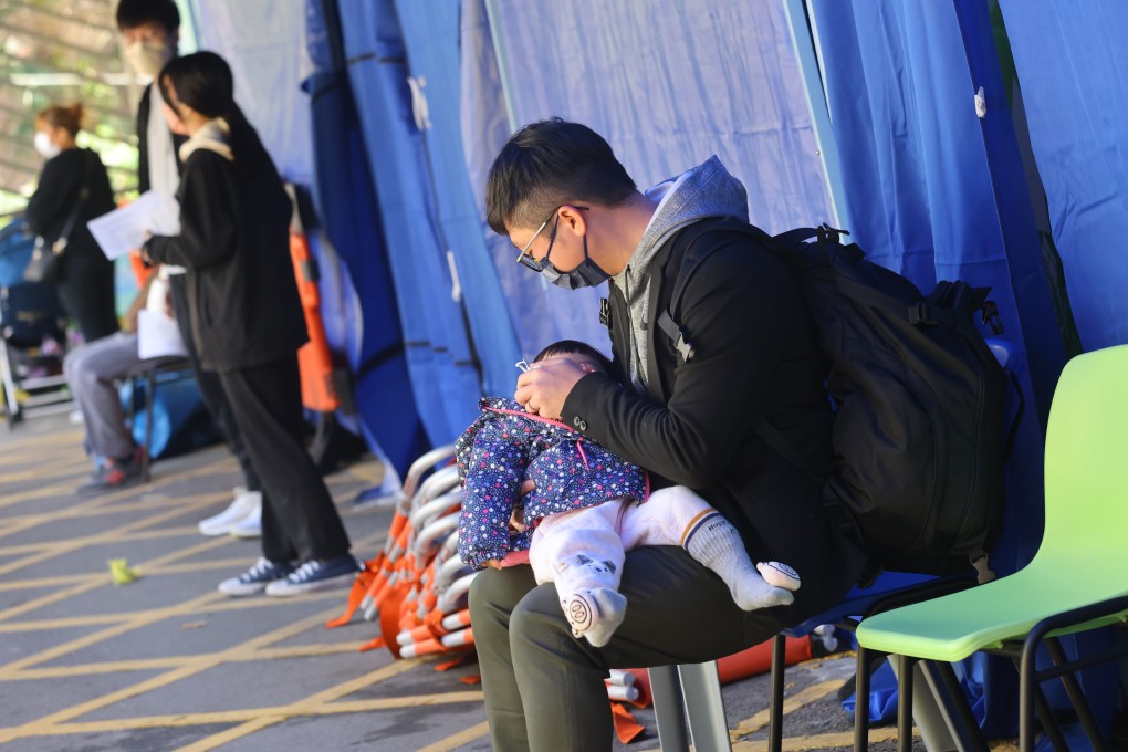 Patients forced to wait outside the accident and emergency department at Queen Elizabeth Hospital in Jordan, Hong Kong on February 22. Photo: Dickson Lee