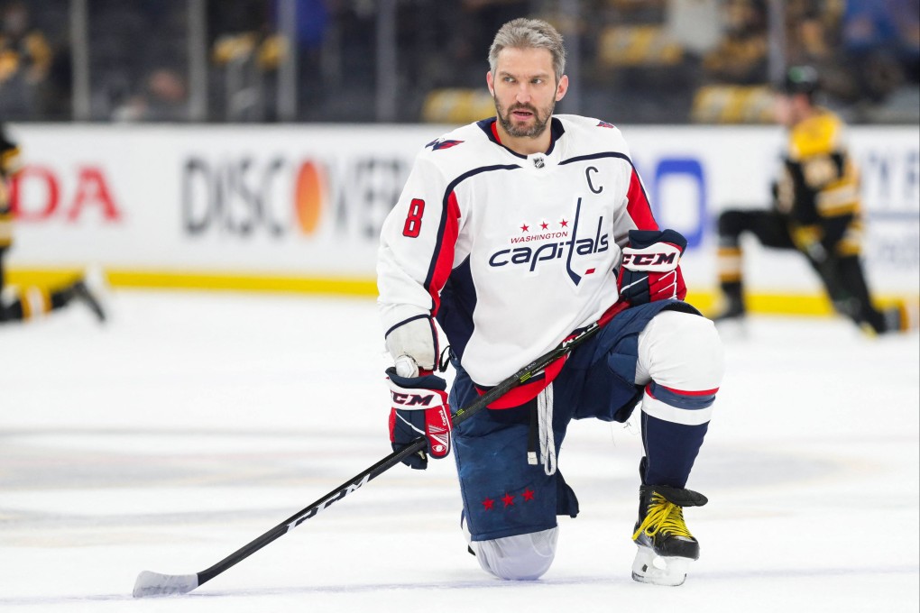 Russian-born NHL star Alex Ovechkin said he hoped there soon would be peace amid his country’s invasion of Ukraine. Photo: AFP