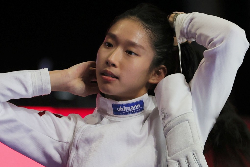Hong Kong epee fencer Vivian Kong Man-wai at the Tokyo Olympic Games event at the Makuhari Messe Hall in Japan. Photo: Reuters