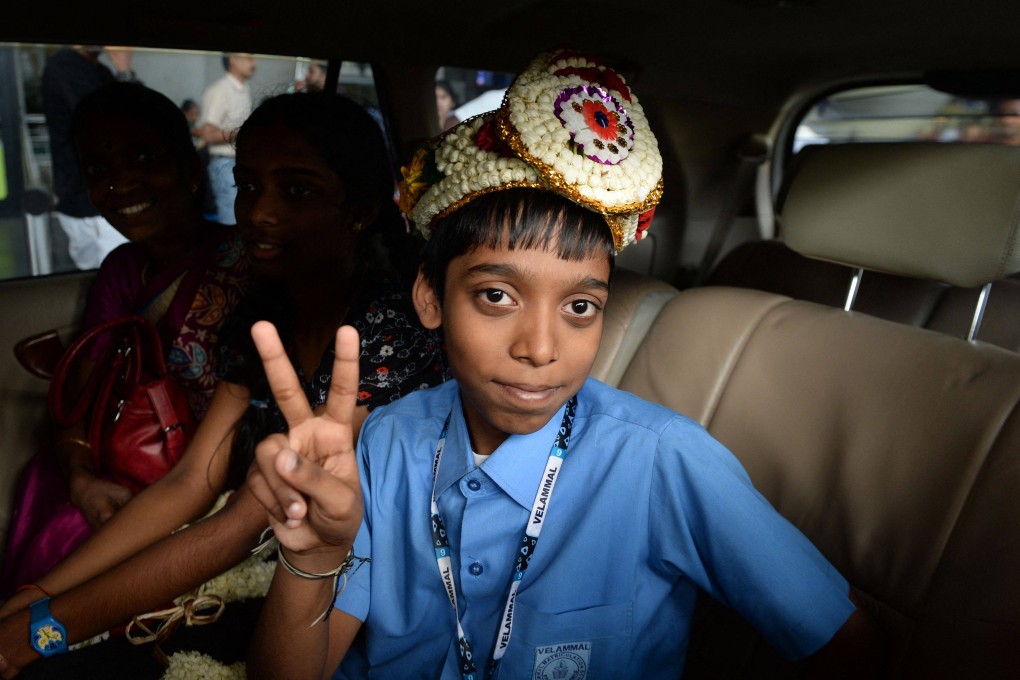 Indian chess prodigy Rameshbabu Praggnanandhaa, pictured in 2018. Photo: AFP