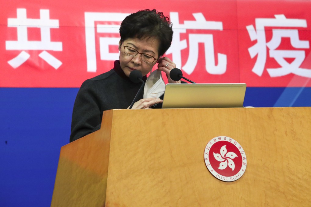 Chief Executive Carrie Lam will skip the opening of the annual ‘two sessions’ in Beijing, citing the need for her to remain in the city to lead anti-pandemic efforts. Photo: Edmond So