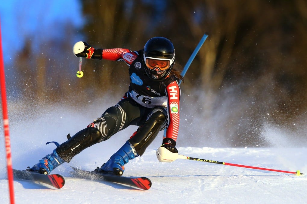 Jesse Keefe of USA competes in the super-combined men’s standing race at the World Para Snow Sports Championships. Photo: Getty Images