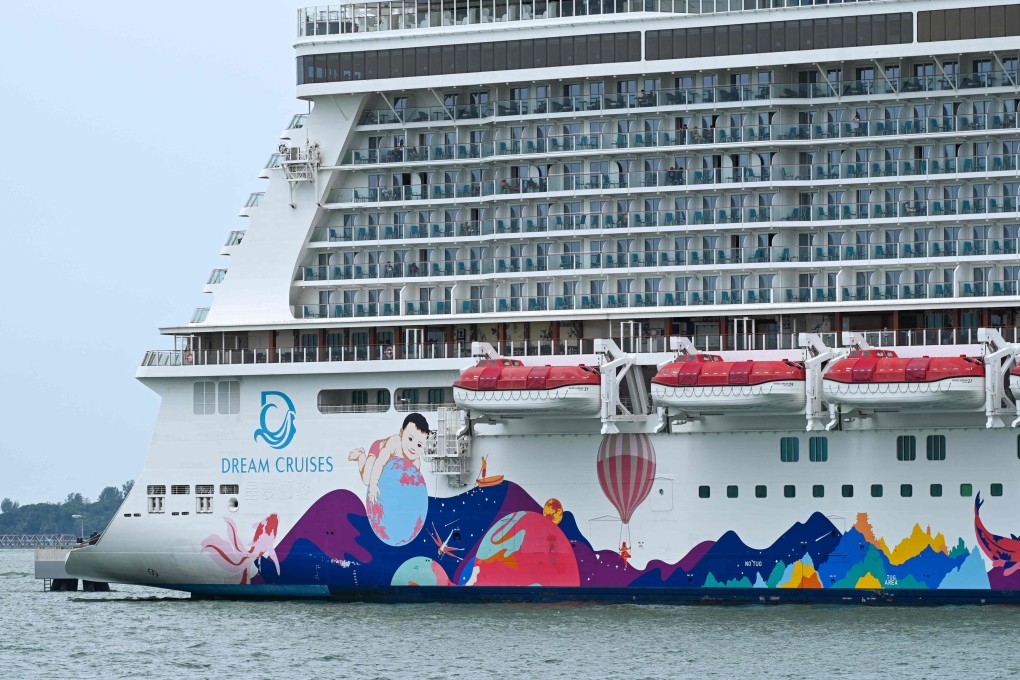 The ‘World Dream’ cruise ship in Singapore. Photo: AFP