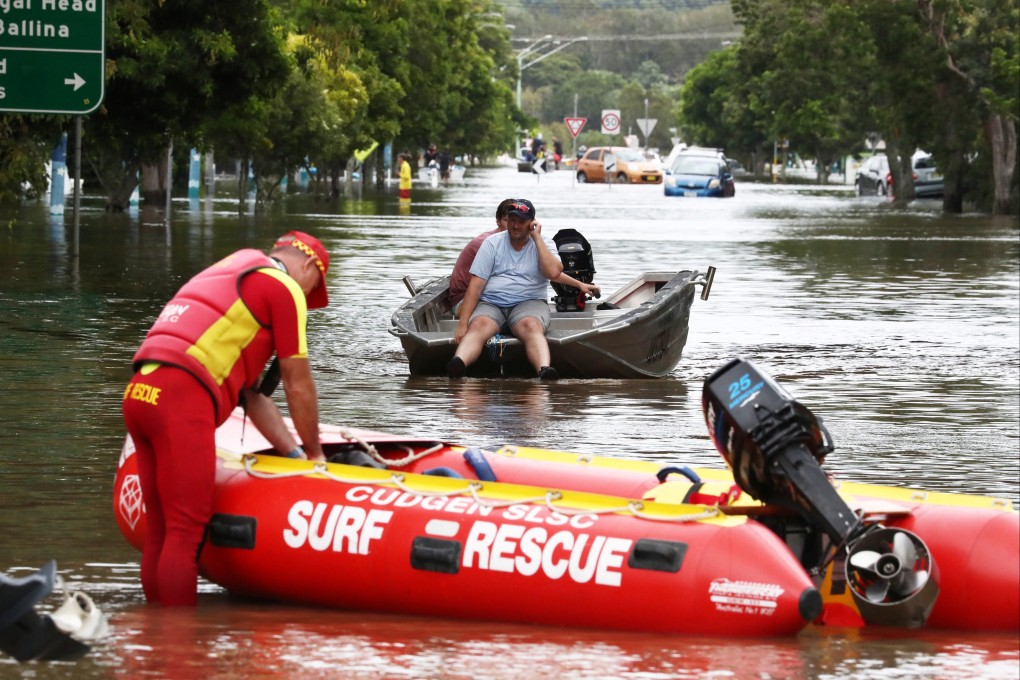 Flooding is seen after heavy rains in Chinderah, New South Wales, Australia on Tuesday. Photo: Reuters