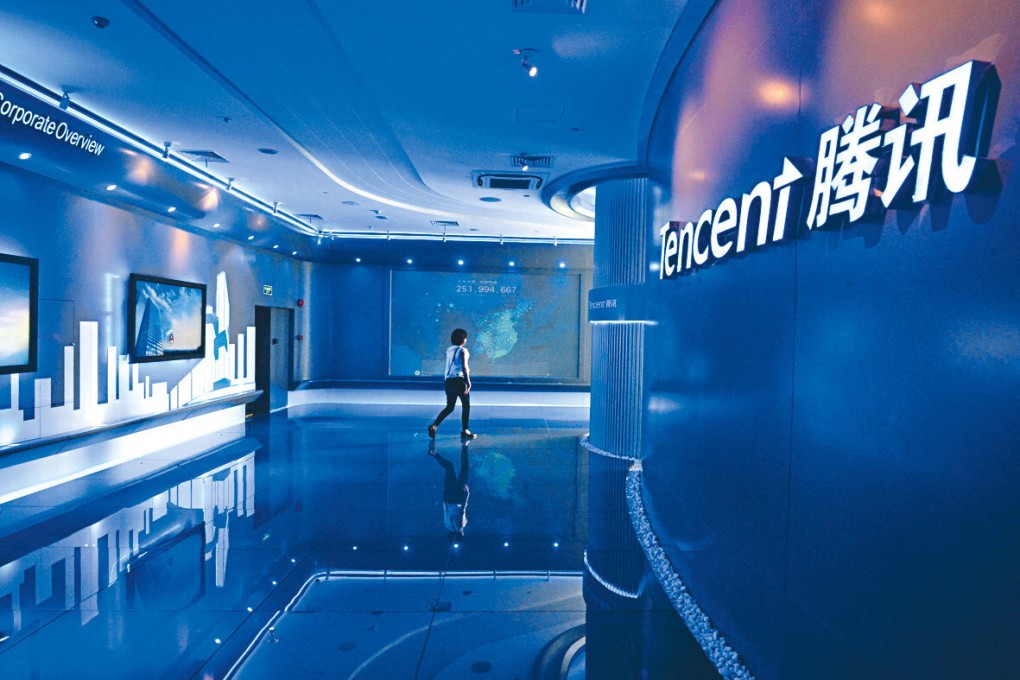 Private sector companies in China (including Tencent, above) are facing crackdowns, regulatory discrimination and a lack of financing, while SOEs are thriving. Photo: Gcmt/ Imaginechina via AFP
