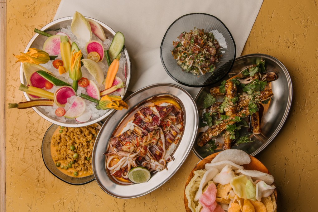 Dishes at MuMu in Sydney, Australia. The restaurant transports diners on a culinary tour of Southeast Asia.