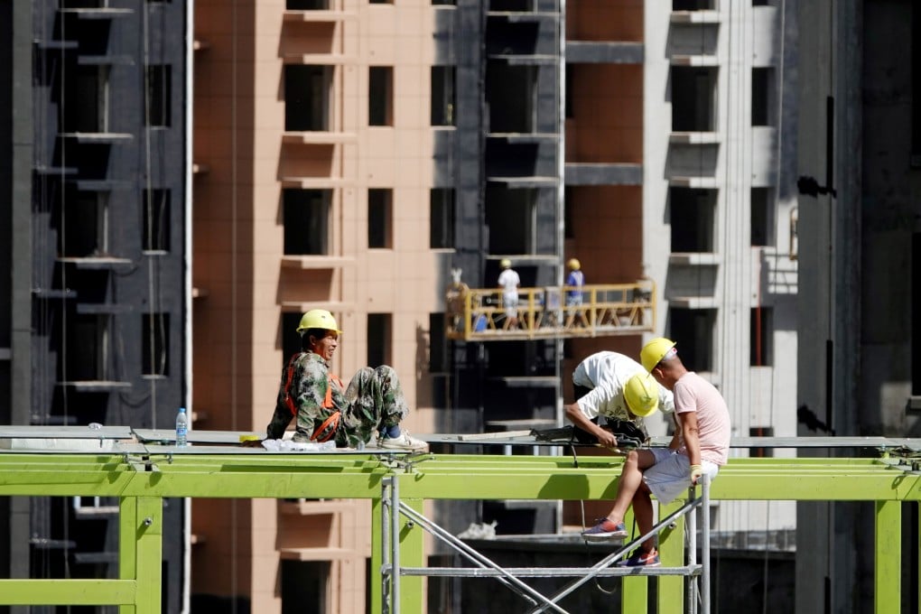 A construction site for residential buildings in Zhengzhou, Henan province. Photo: Reuters