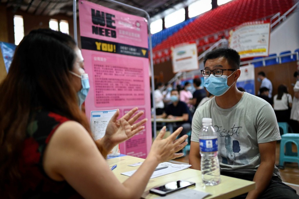 A record 10.76 million university students will graduate in China this year, and young jobseekers are doing all they can to stand out in the crowd. Photo: AFP