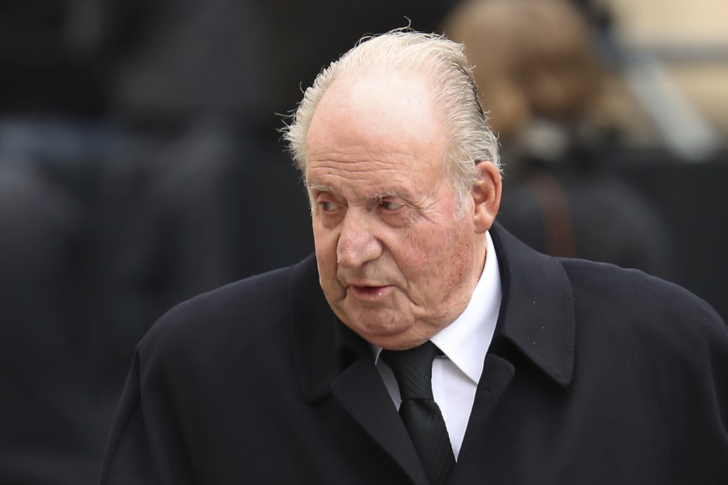 Spain’s former King Juan Carlos leaves the Notre Dame cathedral in Luxembourg after attending the funeral of the Grand Duke Jean of Luxembourg in May 2019. Photo: AP