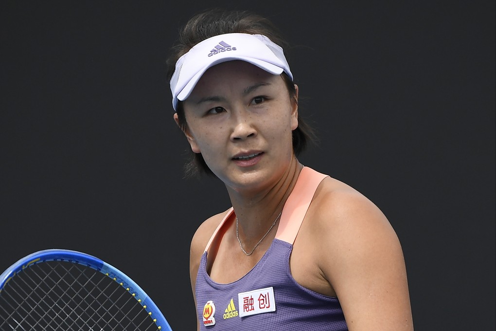 China’s Peng Shuai reacts during her first-round singles match against Japan’s Nao Hibino at the 2020 Australian Open in Melbourne. Photo: AP