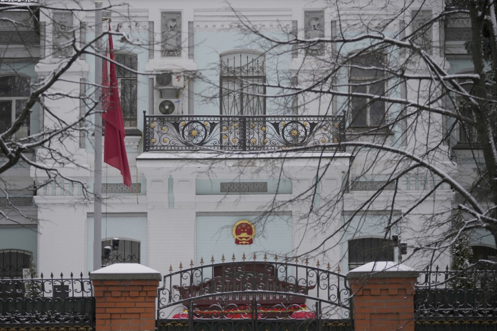 China’s embassy in Kyiv has advised Chinese citizens to refrain from displaying any symbols of their nationality. Photo: AP