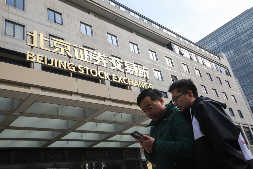 The Beijing Stock Exchange began trading in November last year with 81 start-ups. Photo: Simon Song