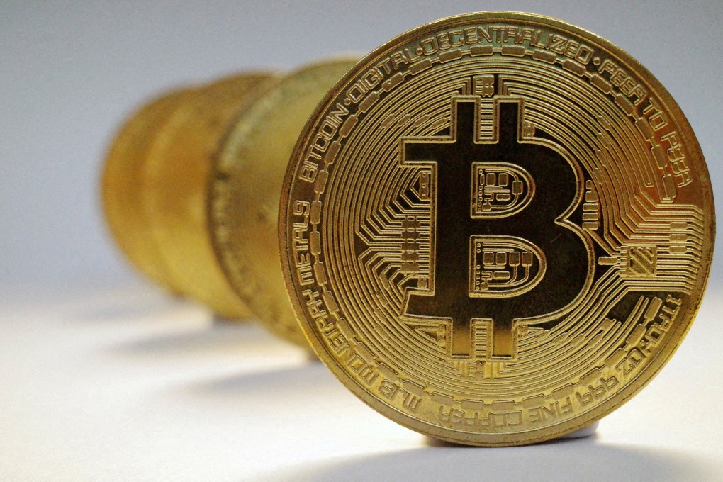 A representation of bitcoin is seen in this picture illustration taken October 19, 2021. Photo: Reuters