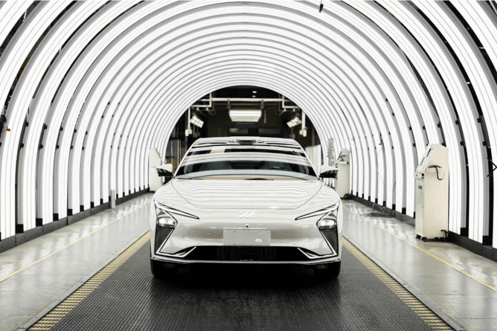 The IM L7 from the joint venture IM Motors marks Alibaba’s first foray into China’s booming electric vehicle market, which has also attracted tech giants Huawei, Xiaomi and Baidu. Photo: Alibaba