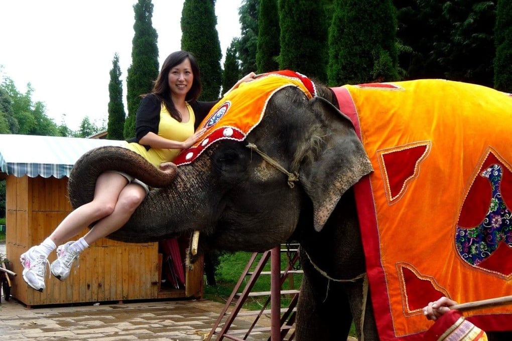 Sylvia Yu Friedman takes a break from interviewing survivors in Kunming, China, in 2011. Photo: Handout