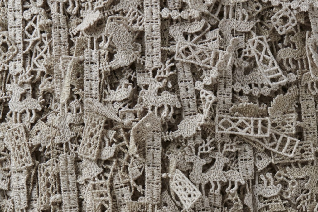 Stag Horn, developed by NUNO, whose visionary products are the focus of a new book co-written by its lead textile designer, Reiko Sudo. Photo: NUNO