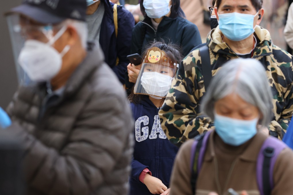 People get their Sinovac Covid-19 jabs at the Community Vaccination Centre in Hong Kong Central Library on Monday. Photo: Dickson Lee