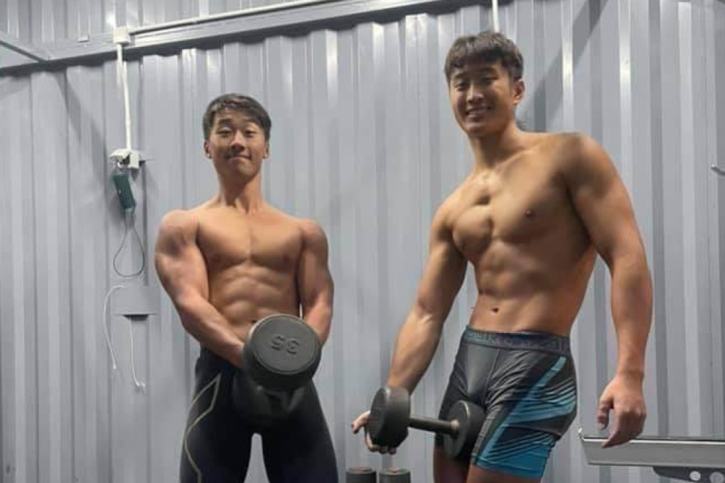 Hong Kong two-man kayakers Austin Chang (left) and Solar So Pak-yin in training with the elite team. Photo: Handout