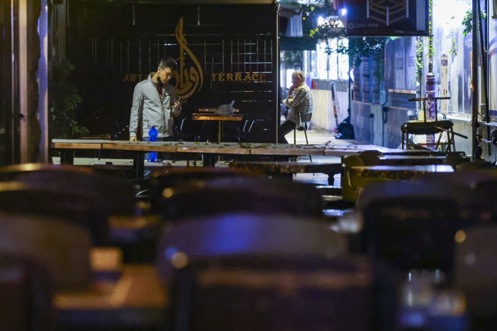 Hong Kong restaurants are struggling as dine-in service is banned from 6pm under tightened Covid-19 measures to fight the fifth wave of coronavirus infections. Photo: Dickson Lee