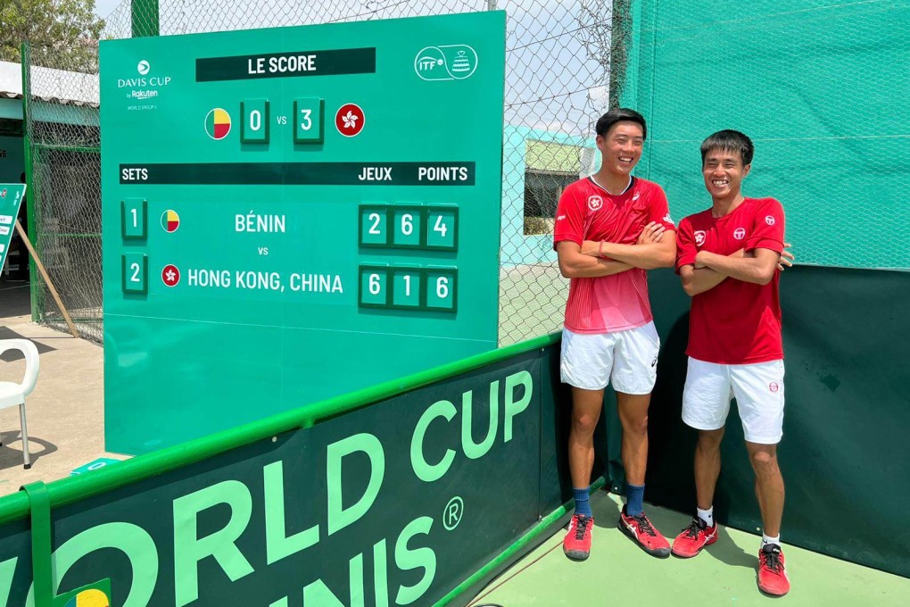 Hong Kong were in top form to beat Benin 3-1 in the Davis Cup Qualifiers. Photo: HKTA