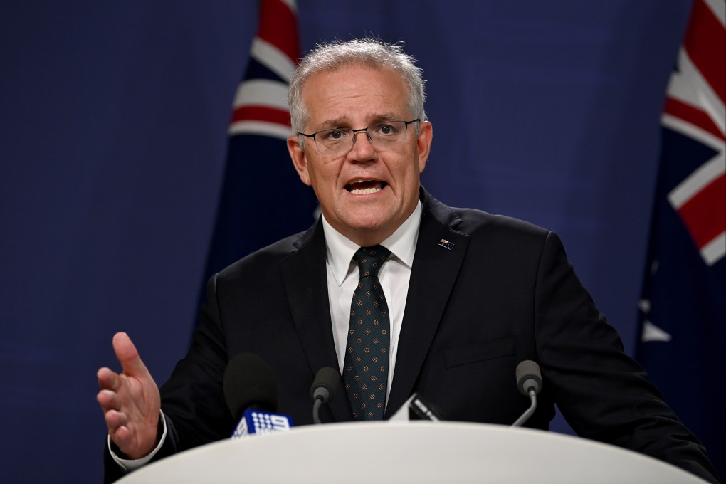 Australian Prime Minister Scott Morrison says China should sanction Russia and denounce its invasion of Ukraine. Photo: DPA