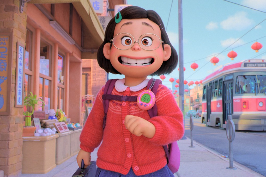 Meilin (voiced by Rosalie Chiang) in a still from Turning Red, directed by Domee Shi. Sandra Oh co-stars voicing Meilin’s mother, Ming. Photo: Disney/Pixar