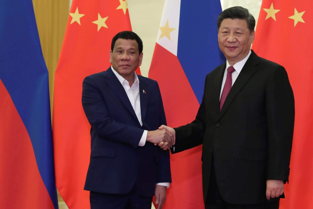 Philippine President Rodrigo Duterte with China’s President Xi Jinping in 2019. Photo: Reuters