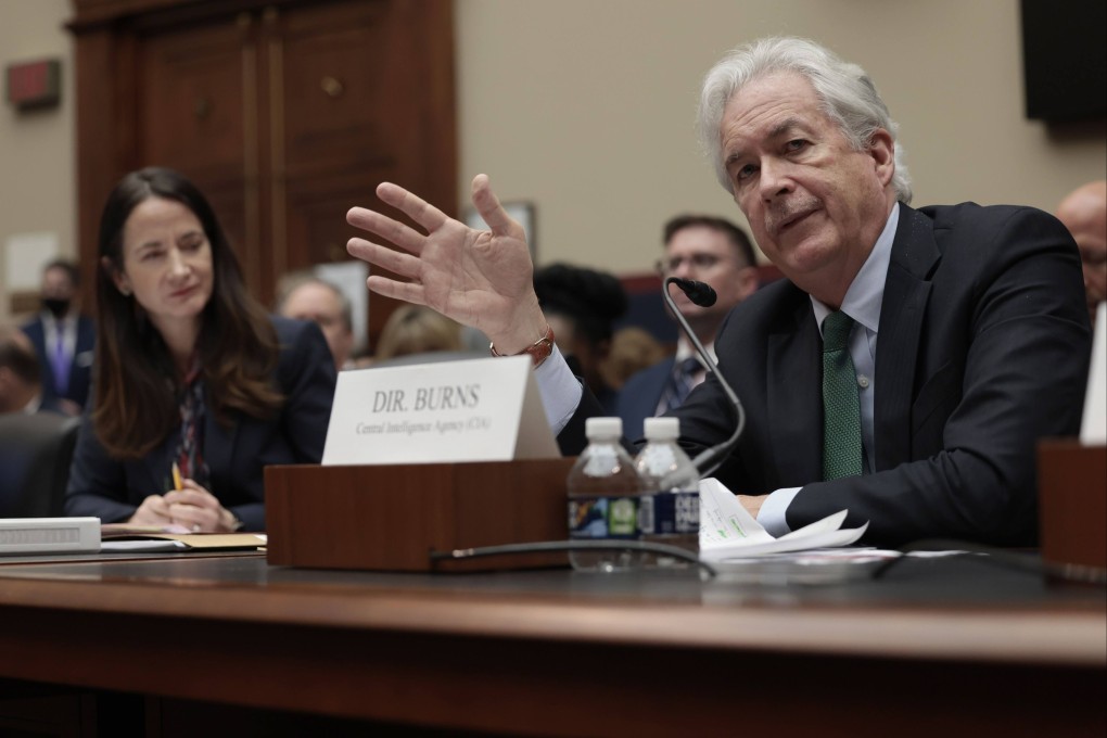 CIA Director William Burns speaks during a House Intelligence Committee hearing in Washington on Tuesday. Photo: Getty Images/AFP