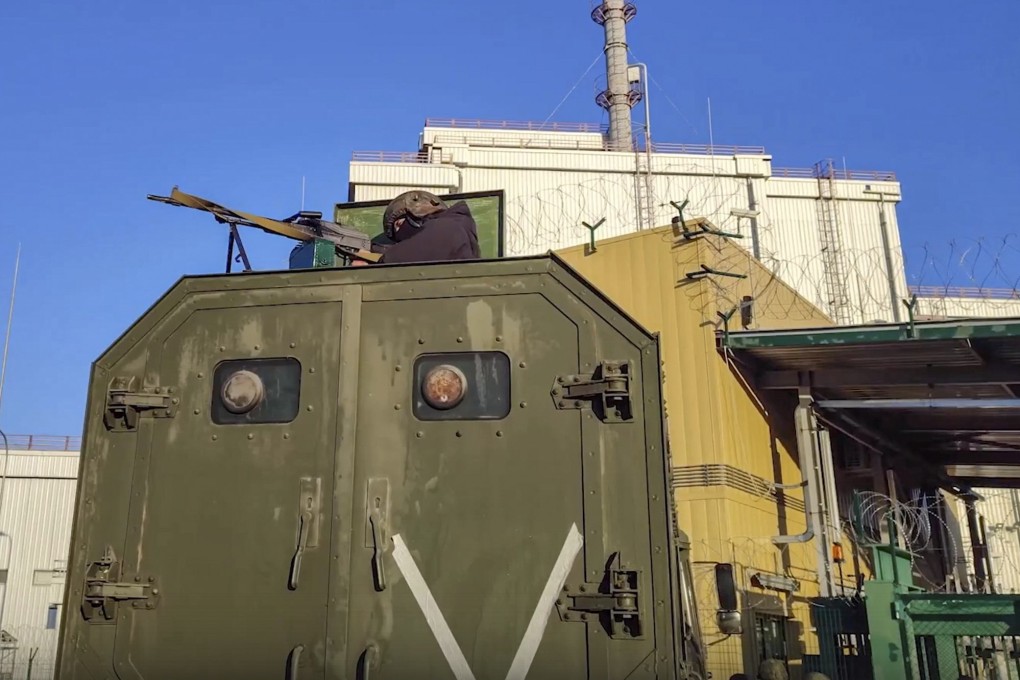 Russian servicemen guard the Chernobyl plant in Pripyat, Ukraine. Photo: EPA/ Russian Defence Ministry