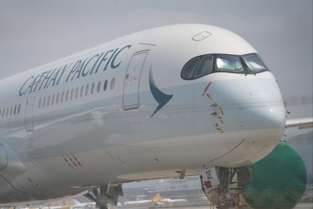 A Cathay plane at Hong Kong’s airport. Photo: Winson Wong
