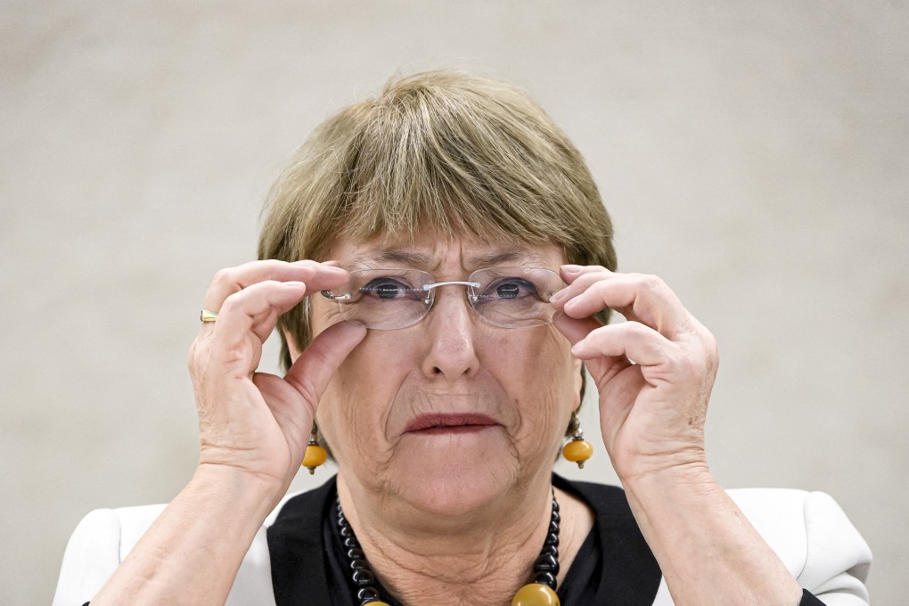 UN High Commissioner for Human Rights Michelle Bachelet attends a meeting at the United Nations Offices in Geneva in December 2019. Photo: AFP