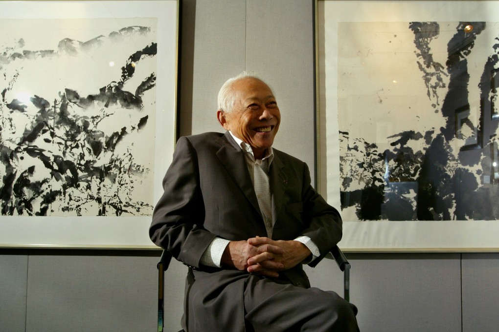 Zao Wou-ki at an exhibition of his work in Hong Kong in 2003. Sin-May Roy Zao, the daughter of Zao’s second wife, Chan May-kan, has donated 12 of his works to Hong Kong’s M+ museum of visual culture. Photo: SCMP