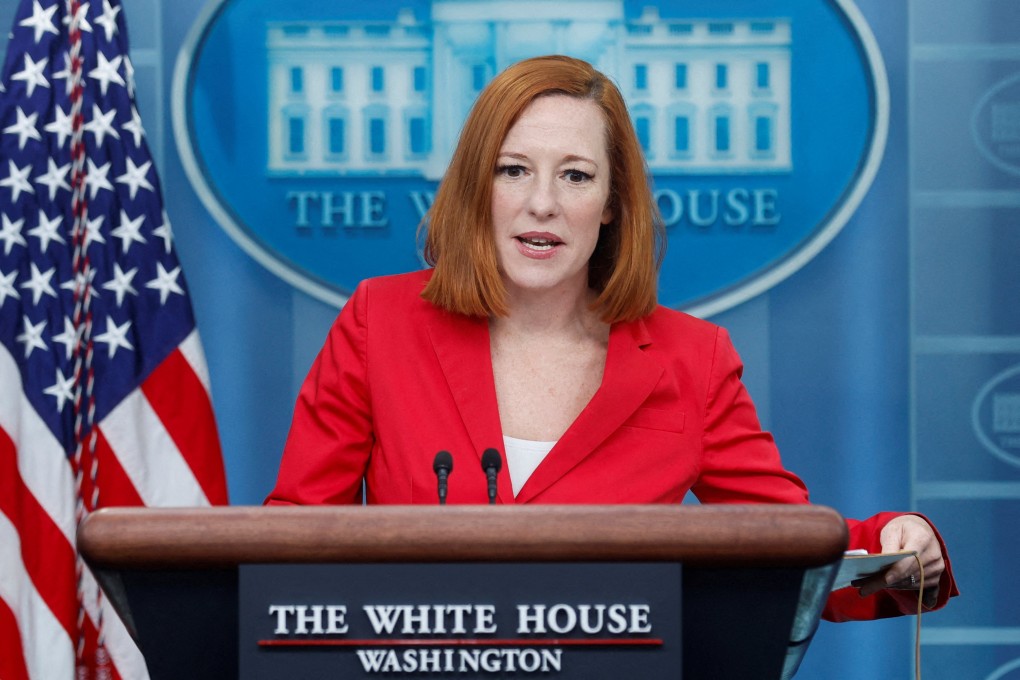 White House press secretary Jen Psaki. Photo: Reuters