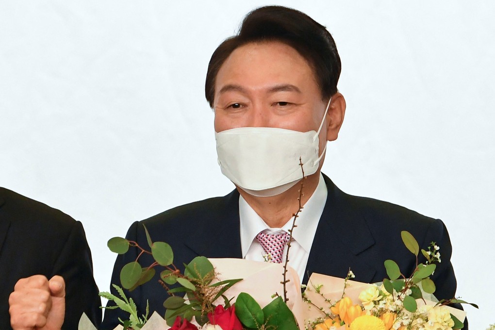 South Korea’s president-elect Yoon Suk-yeol in Seoul on Thursday. Photo: via Reuters