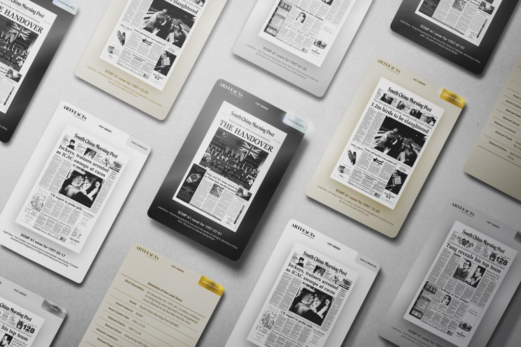 The Post’s “1997 Premium Series” NFTs feature its newspaper archives from 1997, a defining year in Hong Kong’s history. Photo: SCMP