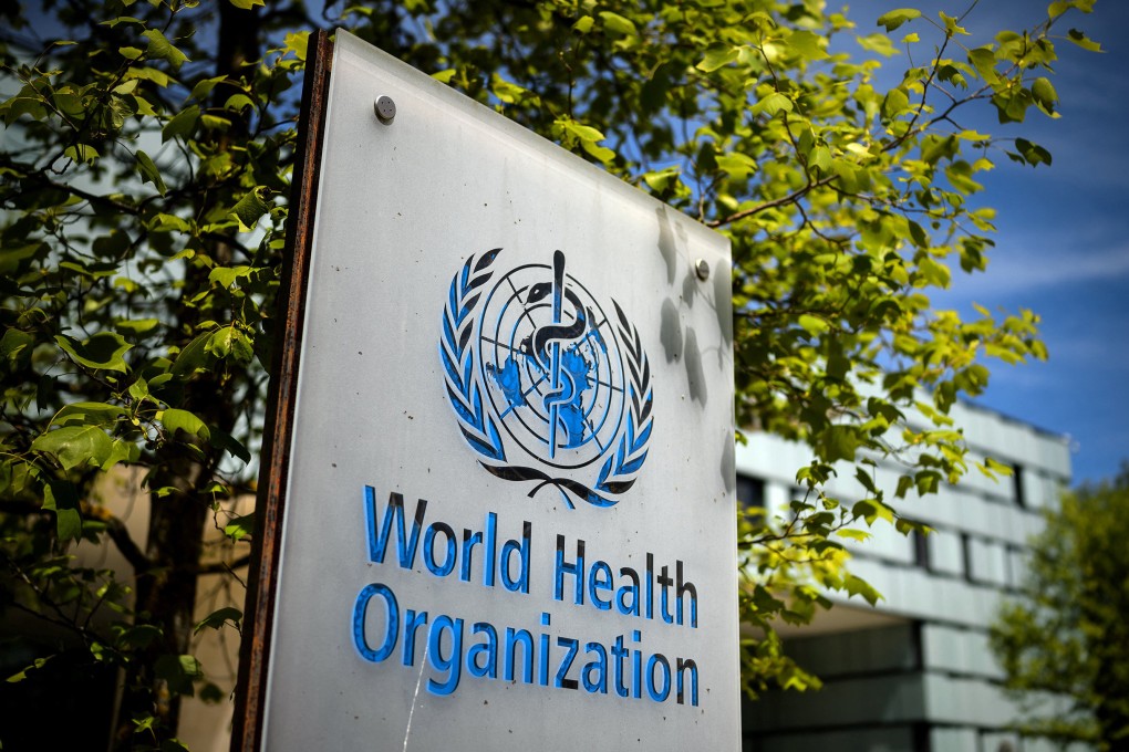 A sign for the World Health Organization at the entrance of its headquarters in Geneva. Photo: AFP/Getty Images/TNS
