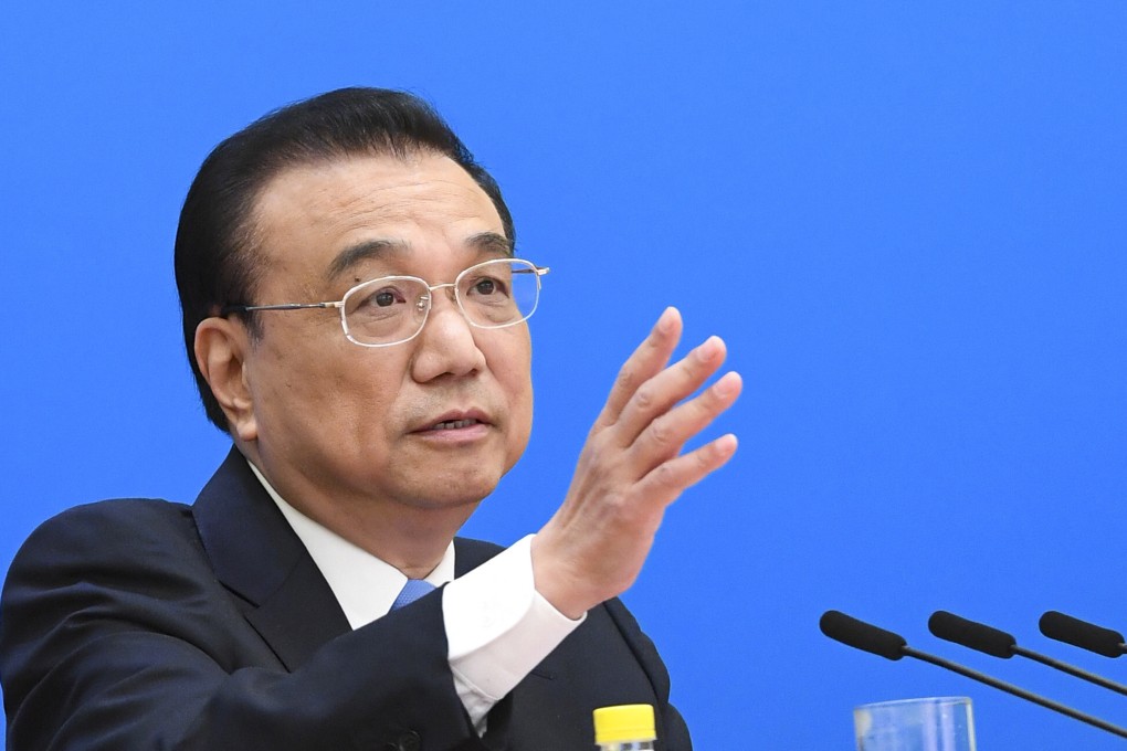 Chinese Premier Li Keqiang during the briefing after the closing of the National People’s Congress in Beijing on Friday. Photo: Xinhua