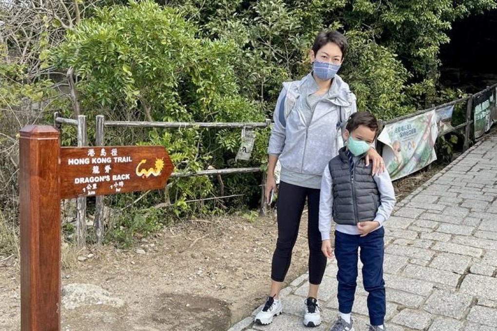 Hong Kong swimming legend Robyn Lamsam’s son, Kyle, walking around Hong Kong Island for the Weez Project’s Weez Walk 2022 campaign. Photo: Handout