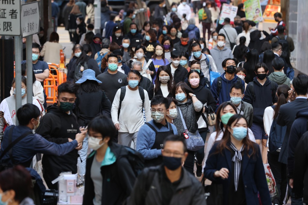 Shoppers in Causeway Bay. Hong Kong suffered a net outflow of 71,000 people in February alone. Photo: SCMP / May Tse