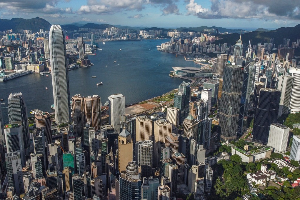 The Hong Kong skyline as seen  from Victoria Peak. The number of licensed agencies in the city rose 3.4 per cent from 3,802 in March 2020 to 3,933 as of February 28 this year. Photo: Sun Yeung