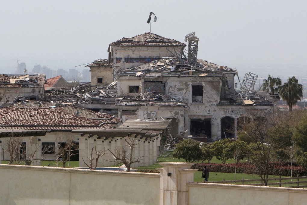 A damaged building in the aftermath of the missile attacks in Arbil, Iraq. Photo: Reuters