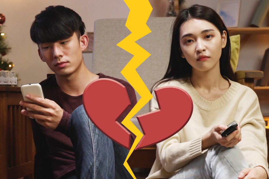 Excessive smartphone use is the reason for 30 per cent of divorces in China and the problem is worsening, say some counsellors. Photo: SCMP artwork